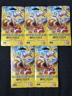 One Piece OP15 EB04 Adventure on Kami's Island Sleeved Booster Packs (Lot Of 5) - Image 1