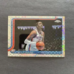 2025-26 Topps Chrome Jalen Williams #187 X-Fractor - Thunder - Image 1