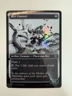 Myr Convert Step-and-Compleat Foil Showcase MTG Magic Gathering Card NM Mint ONE - Image 1