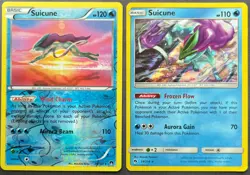 Suicune 30/122 + Suicune 59/214 Lot LP/MP Pokemon Card BreakPoint Lost Thunder - Image 1
