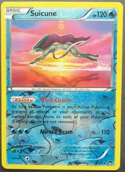 Suicune 30/122 + Suicune 59/214 Lot LP/MP Pokemon Card BreakPoint Lost Thunder - Image 2