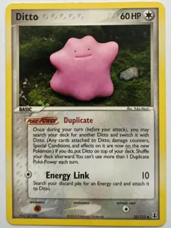 Pokemon Ditto 35/113 EX Delta Species Rare Regular English Card - Image 1