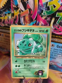 Pokemon Karte Card Erika's Bulbasaur Gym Corocoro Promo Bisasa Wotc japanese NM- - Image 1