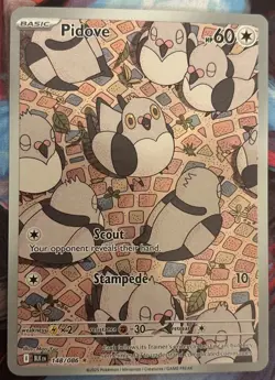 🔥Pidove (Illustration Rare) Black Bolt 148/086 IR Pokemon Card NM+🔥 - Image 1