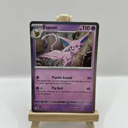 Espeon 033/131 Prismatic Evolutions Holo - Pack Fresh Pokemon Card TCG - Image 1