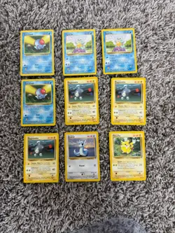 Pokemon Legendary Collection Common Card Lot – 9 Cards - Image 1