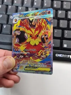 Pokemon EX Holo Art Card Bundle Emboar Feraligatr Japanese Style x2 - Image 5