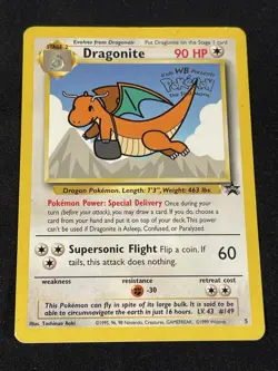 Pokemon TCG Dragonite Black Star Promo Card #5 - Image 1