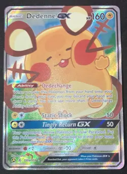 Dedenne GX 195a/214 – Alternate Full Art – Unbroken Bonds Pokemon Card NM - Image 2