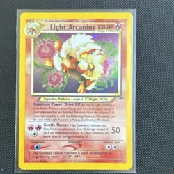 Light Arcanine (Holo Rare) 12/105 Neo Destiny 2000 Stage 1 100HP Pokemon Card - Image 1