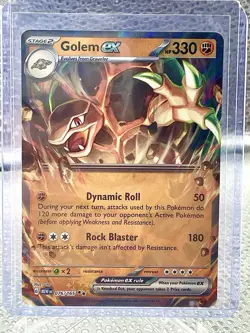 Golem ex 076/165 Double Rare Scarlet & Violet 151 Pokemon TCG Holo Card - Image 1