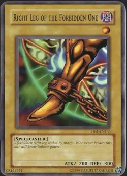 Right Leg of the Forbidden One #DB1-EN135 Yugioh Card - Image 1