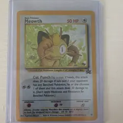 Pokemon Meowth 10/53 Wotc Promo Holo Basic 50 HP English Card - Image 1