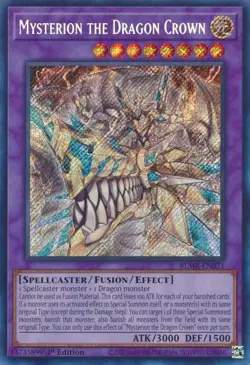 Mysterion the Dragon Crown BLMR-EN071 Battles of Legend Secret Rare NM Yugioh - Image 1