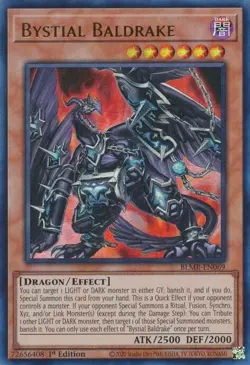 Bystial Baldrake BLMR-EN069 Battles of Legend 1st Edition Ultra Rare NM Yugioh - Image 1