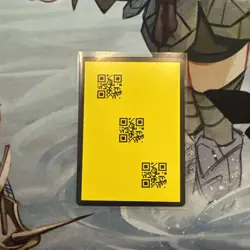 2025 Disney Lorcana Discard Error QR Code Card Yellow Background Fabled - Image 1