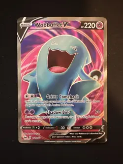 Wobbuffet V - 191/202 - Pokemon Sword & Shield Base Set Full Art Rare Card - Image 1