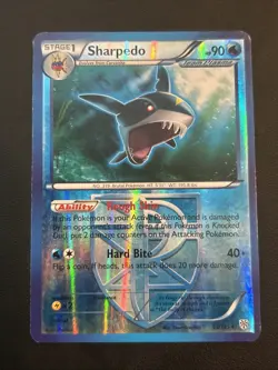 Pokemon 2012 Moderate Play Sharpedo 33/135 Plasma Storm REVERSE Card - Image 1