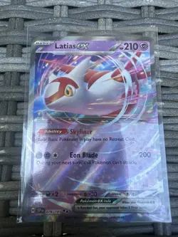 Latias EX 076/191 Double Rare Surging Sparks Holo Pokemon Card English TCG NM - Image 1