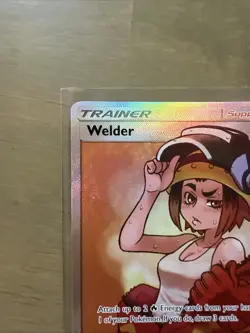 Pokemon TCG Welder Full Art 214/214 Sm-Unbroken Bonds Ultra Rare Holo Card NM - Image 2