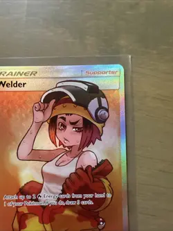 Pokemon TCG Welder Full Art 214/214 Sm-Unbroken Bonds Ultra Rare Holo Card NM - Image 3