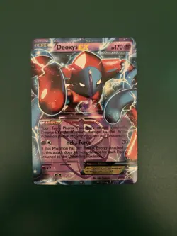 Deoxys EX BW82 Promo – Team Plasma Pokemon Card – Holo – Played - Image 1