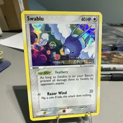 Pokemon TCG Swablu Holo 40 HP EX Emerald 67/106 2005 English Card - Image 1