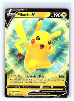 SWSH: Sword & Shield Promo Cards #SWSH198 Pikachu V - Image 1
