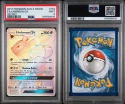 2017 Umbreon GX Full Art Rainbow Secret Rare Card #154/149 - PSA 9. New Cert - Image 3