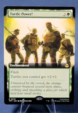 Turtle Power Extended Art 275 NM Teenage Mutant Ninja Turtles R MTG B - Image 1