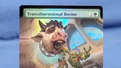 MTG Transdimensional Bovine EXTENDED ART FOIL #0274 TMNT Rare NM Magic - Image 2