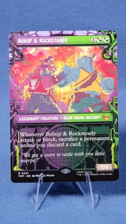 Bebop & Rocksteady Borderless (Showcase) Regular Tmt 241 Mtg TMNT M/NM 🔮 - Image 1