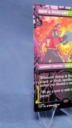Bebop & Rocksteady Borderless (Showcase) Regular Tmt 241 Mtg TMNT M/NM 🔮 - Image 5