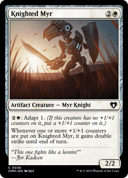 Knighted Myr [Commander Masters] Magic MTG - Image 1