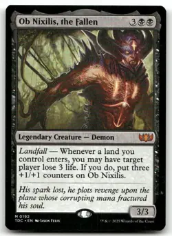 Ob Nixilis, the Fallen #192 (NM) Tarkir Dragonstorm TDC Magic MTG - Image 1