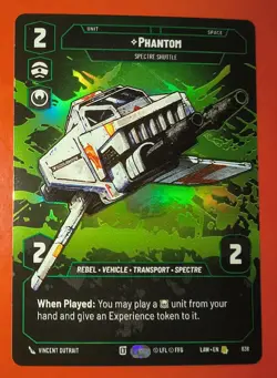 MTG, STAR WARS, UNLIMITED, PHANTOM, 838, RARE, LAW, NM, PRESTIGE FOIL - Image 1