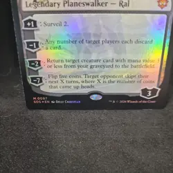 Ral Zarek, Guest Lecturer SOS M 0097 NM Foil MTG Secrets of Strixhaven Magic - Image 2