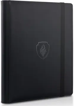 Trading Card Binder 9 Pocket, Fabmaker PU Cover Card Collection Binder for 360 C - Image 1