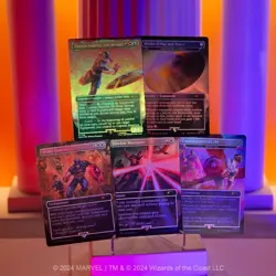 Magic the Gathering MTG Secret Lair Marvel Captain America Rainbow Foil - New - Image 1
