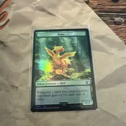 MTG Bird (0017) Wizard (0015) Double-Sided Token Final Fantasy Foil - Image 2