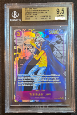 One Piece Card Game OP05-069 SR Manga Rare Promo English The Best Booster BGS 9. - Image 1