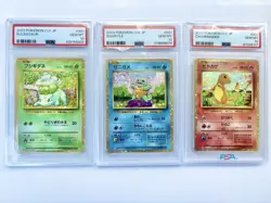 PSA 10 Pokemon JP Classic Collection Starter Bulbasaur Squirtle Charmander - Image 1