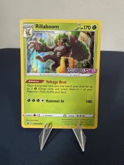 Rillaboom Holo - Pokemon TCG Sword & Shield Base Prerelease SWSH006 NM+ - Image 1