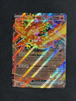 Pokemon Team Rocket's Moltres ex Full Art Holo 031/182 Sv10 Double Rare 220 HP - Image 1