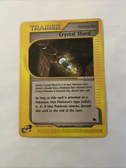 OFFICIAL POKEMON CARD TRAINER CRYSTAL SHARD 122/144 SKY RIDGE VTG TCG E READER - Image 1