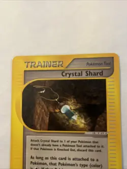 OFFICIAL POKEMON CARD TRAINER CRYSTAL SHARD 122/144 SKY RIDGE VTG TCG E READER - Image 2