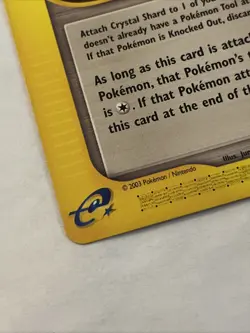 OFFICIAL POKEMON CARD TRAINER CRYSTAL SHARD 122/144 SKY RIDGE VTG TCG E READER - Image 4