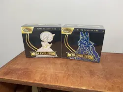 Pokemon TCG Mega Evolution Lucario & Gardevoir ETBs Lot Of 2 - New/Sealed - Image 1