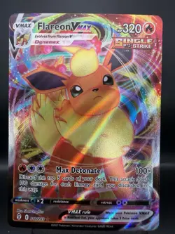 Flareon VMAX 2021 Pokemon Sword & Shield 18/203 TCG Pokemon NM - Image 1