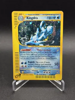 Kingdra H14/H32 Holo Aquapolis 2002 Pokemon Card - NM *SWIRL* - Image 1